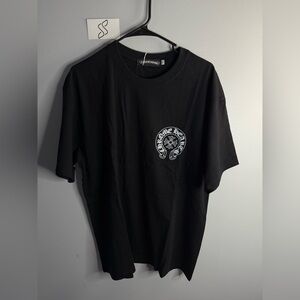 Chrome Hearts Black Tee with White Logo